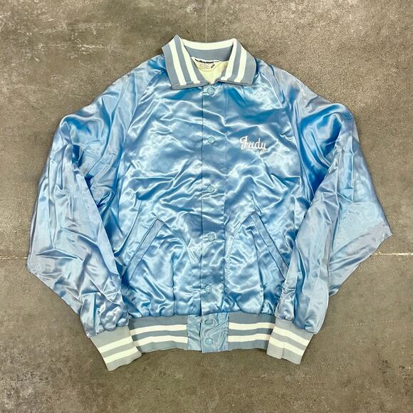 Vintage 80's Big River Cattle Co Stockyards Fort Worth Texas Bomber Jacket M - Picture 3 of 7